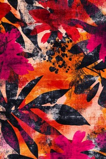 高端抽象花卉色块