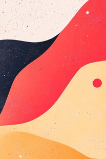 噪点质感简洁插画