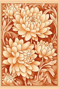 木雕精雕素材花纹