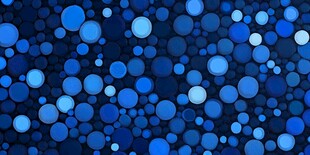 黑底蓝色圆点虚化