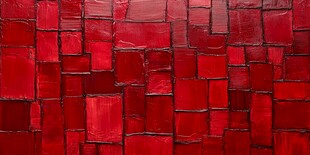 红色方块墙