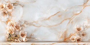 大理石花背景墙