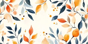 北欧树叶背景墙