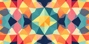炫彩多边形底纹