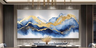 金线山脉客厅背景