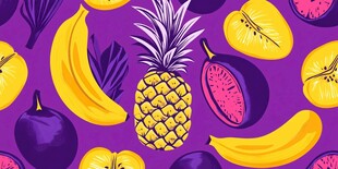 水果食物印花墙纸