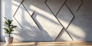 几何光影背景墙