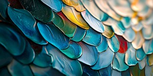 色彩鲜艳的翅膀