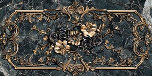 金色奢华浮雕装饰设计