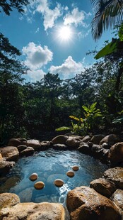 热带雨林泳池