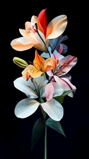 3d立体唯美花卉