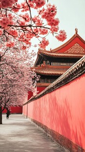故宫春色故宫红墙