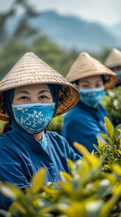 采茶女群像