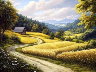 高清大画幅田园风光