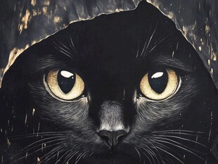 创意写实猫当代装饰画