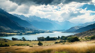 新西兰瓦纳卡湖风景