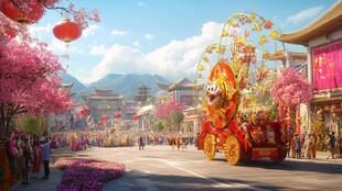 古代盛世场景再现