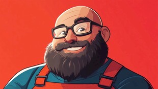 卡通酷潮大叔头像