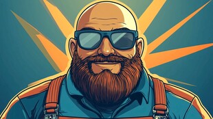 卡通酷潮大叔头像