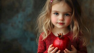 怡然自得的小女孩壁纸