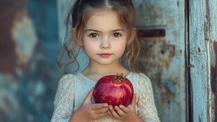 怡然自得的小女孩壁纸