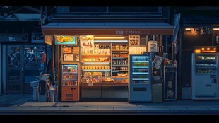 夜晚便利店