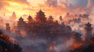 古风仙境天上宫阙