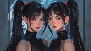 板绘少女