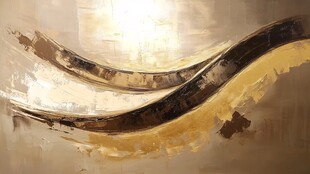 流金岁月抽象画