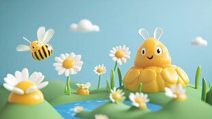 小蜜蜂动漫素材