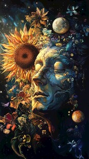 大轮梵天原创插画