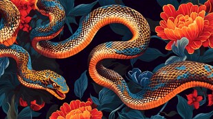 苏花蛇菰包装插画
