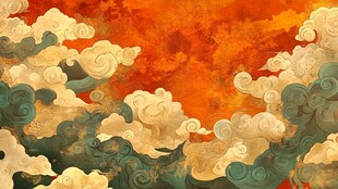 彩云海水纹