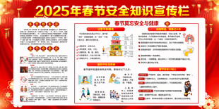 2025年春节宣传栏