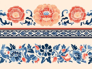 广告设计花片腰线