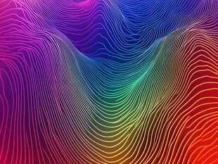 幻彩流体抽象线条背景