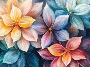 3d立体花壁纸