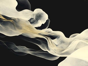 抽象装饰画飘带飞舞