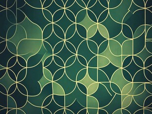 绿色圆形图案背景壁纸