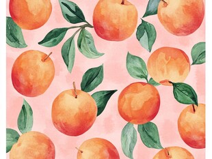 插画水果图案桌布图案