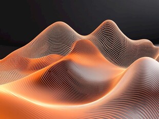 3d波浪线弧线弧形山