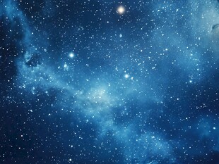 繁星点点蓝色动态宇宙