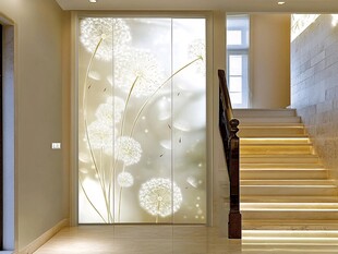 艺术玻璃推拉门