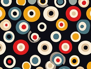 圆圈圆饼墙纸