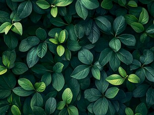高清绿叶纹理背景