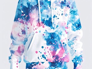 水彩服装印染图