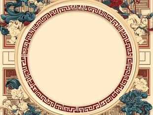 中式边框背景