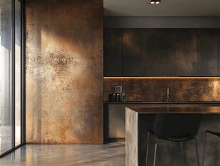 拉丝铜墙面装修