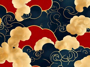 暗纹云团贵气云纹图案