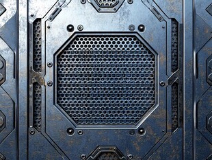 蓝金属底纹质感金属